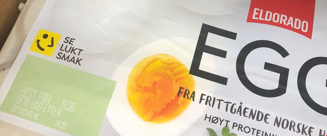 Egg fra Eldorado tilleggsmerkes med «ofte god etter»