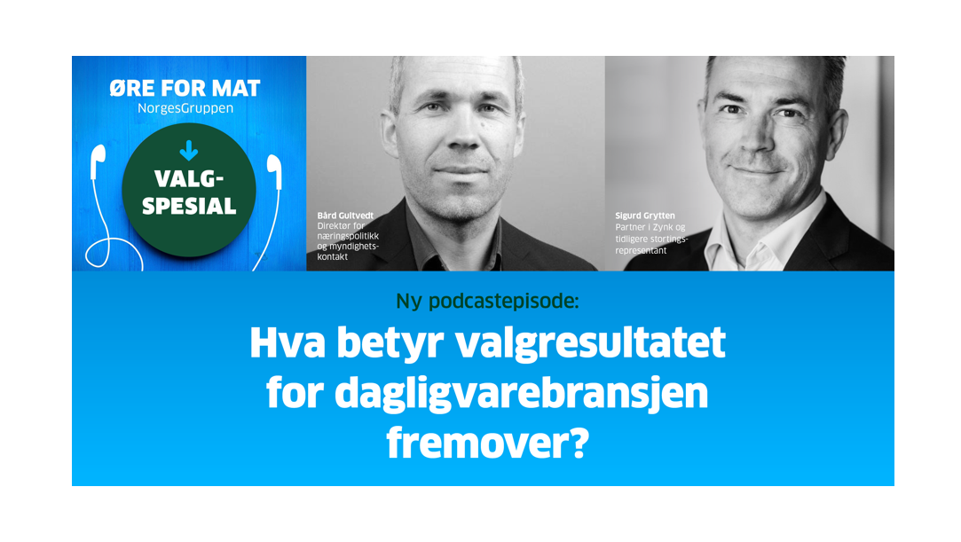 Hva betyr det nye stortingsflertallet og en ny regjering for dagligvarebransjen?