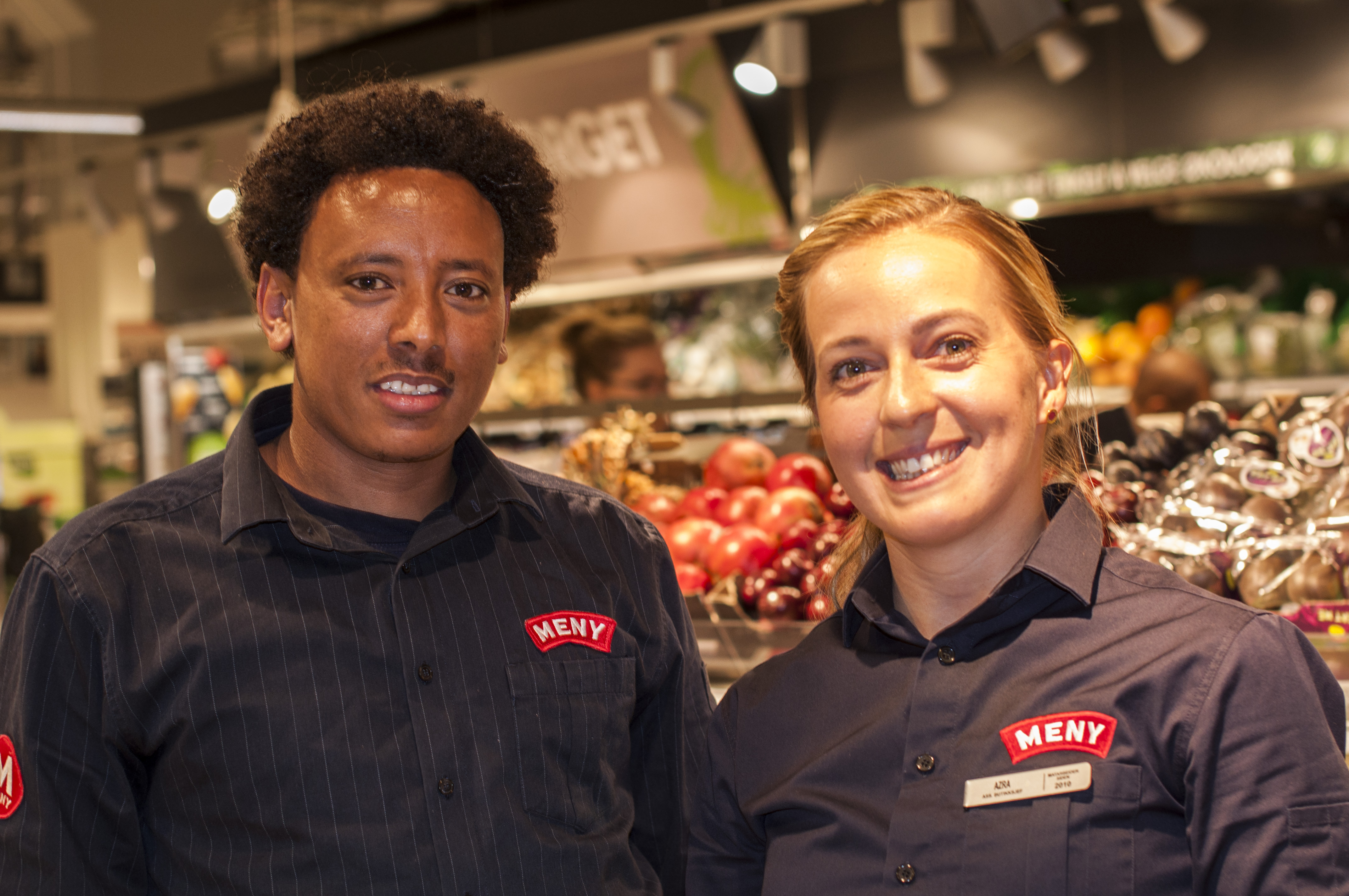 Biniam fikk jobb gjennom MENYs flyktningprogram