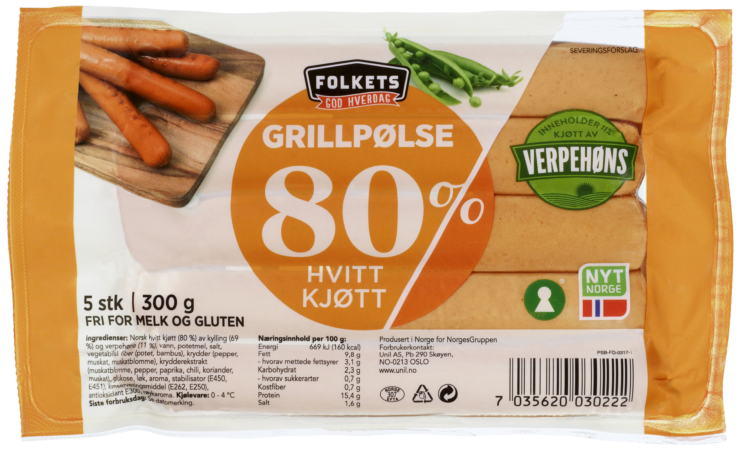 Pølse med verpehøne