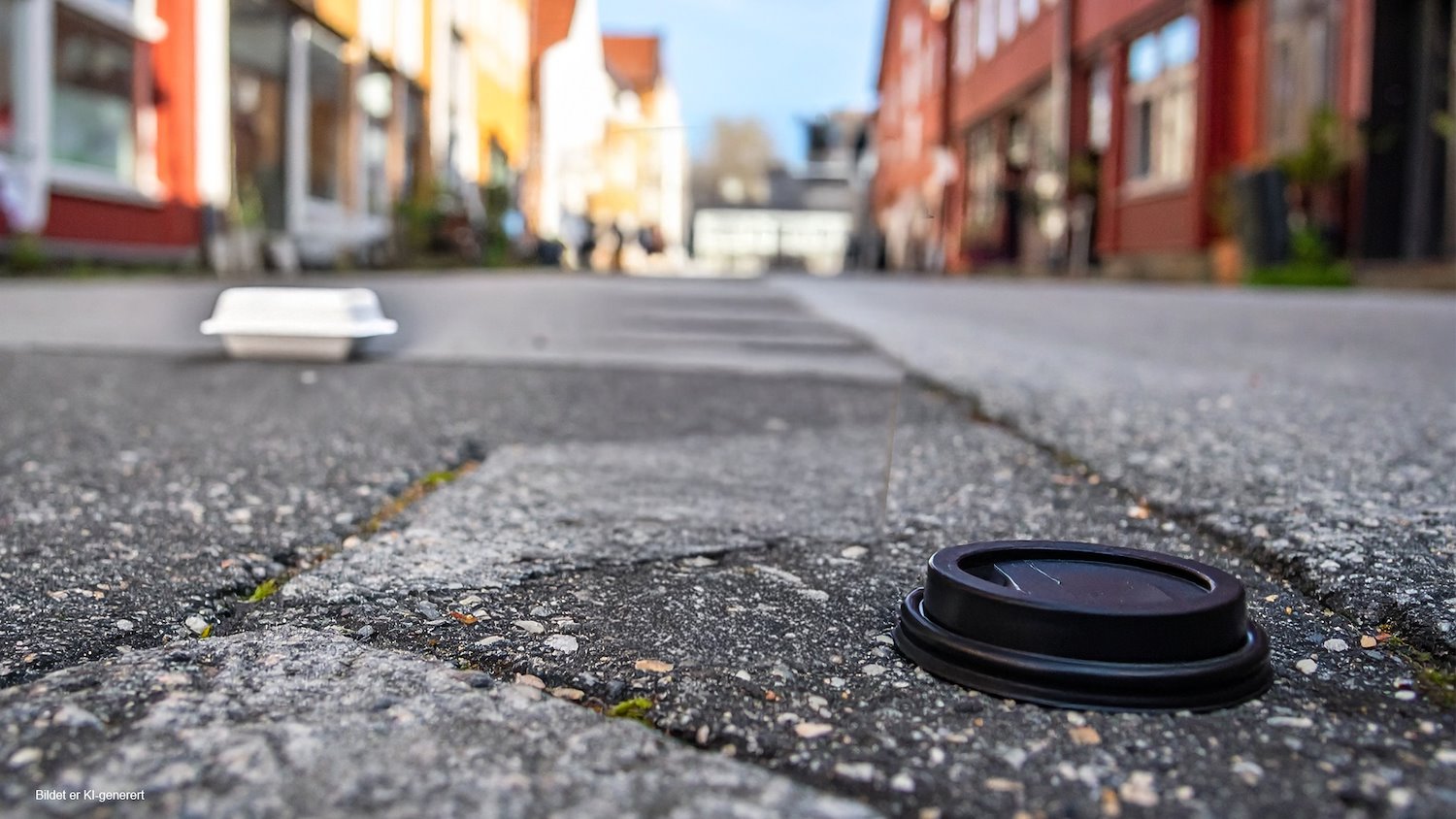 Fjerner engangslokk av plast i serveringsmarkedet